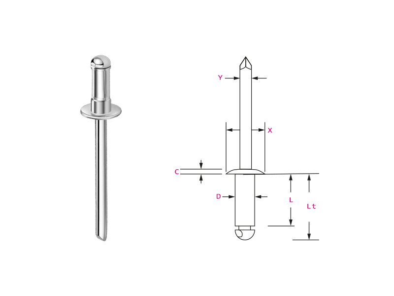 Custom Blind Rivet